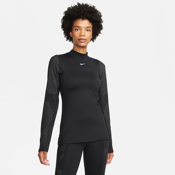 NIKE Pro Therma-FIT ADV Long-Sleeve Top - Women’s 3X, Black - Picture 11 of 11
